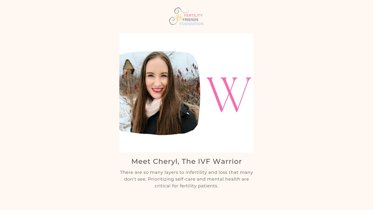 Recently, Cheryl from @theivfwarrior chatted with us about The IVF Warrior and her journey. 

To read the full blog, click the link: 

fertilityfriendsfoundation.com/meet-cheryl-th…

#Fertility #IVF #infertility