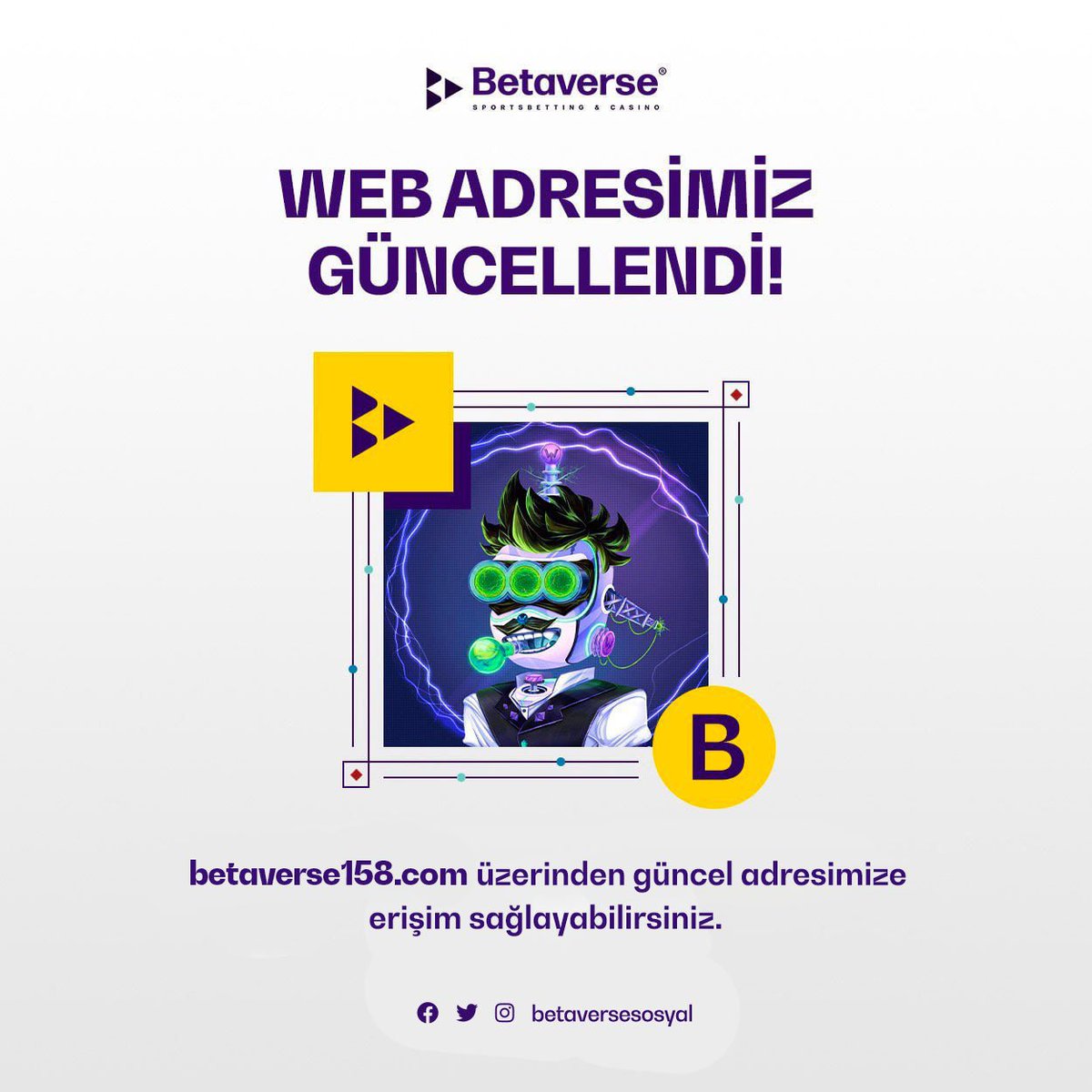 ⚠️ Değerli misafirlerimiz, güncel giriş adresimiz revize edilmiştir.

🌟 Beta, artık Betaverse158.com olarak siz değerli üyelerine hizmet veriyor.

Bizi tercih ettiğiniz için Teşekkürler!