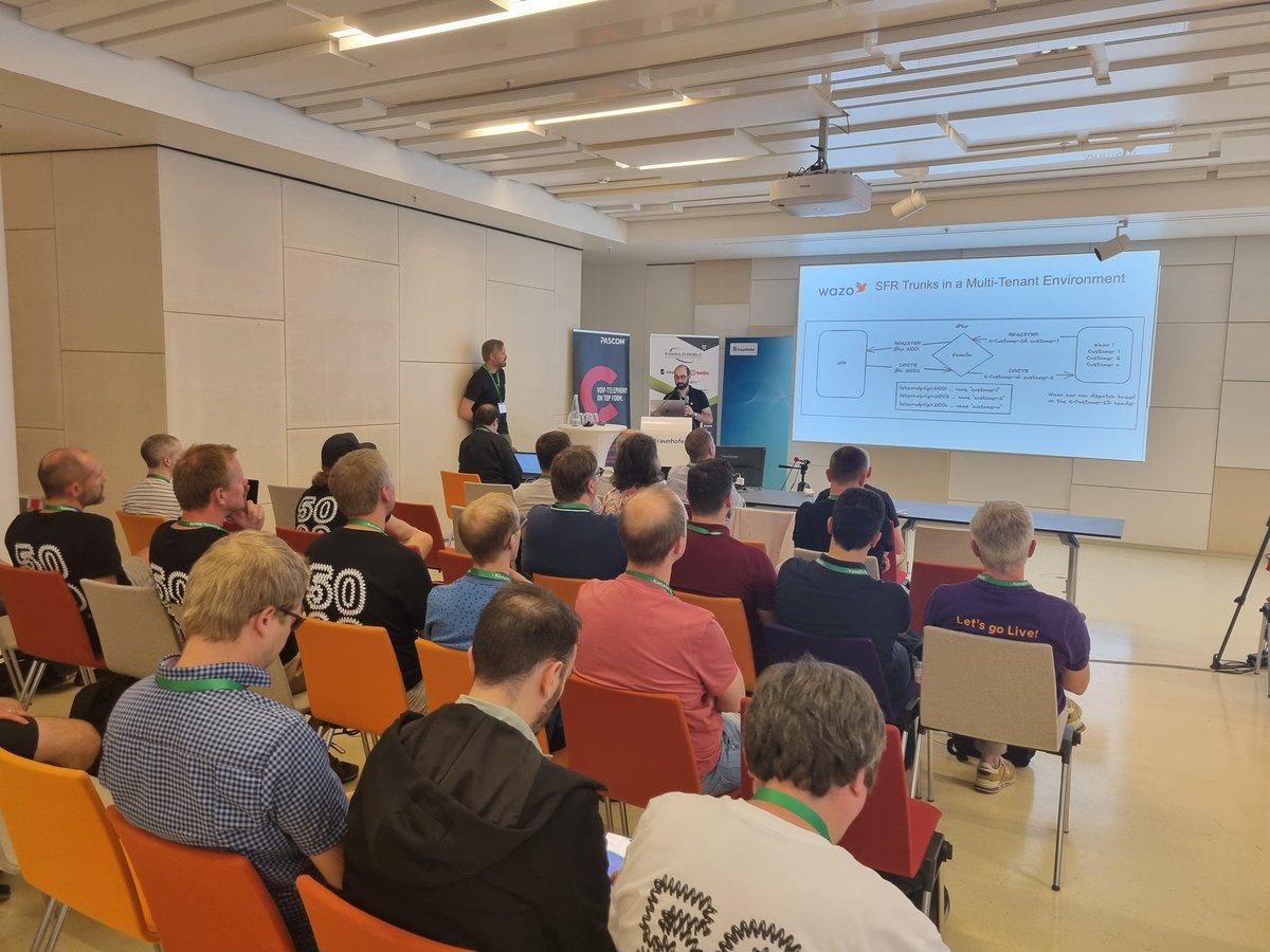 Now <a href="/MarkusMonka/">Markus</a> from <a href="/sipgateDE/">closed</a> coordinating 5 minutes, 5 slides at <a href="/KamailioWorld/">KamailioWorld</a> 2023