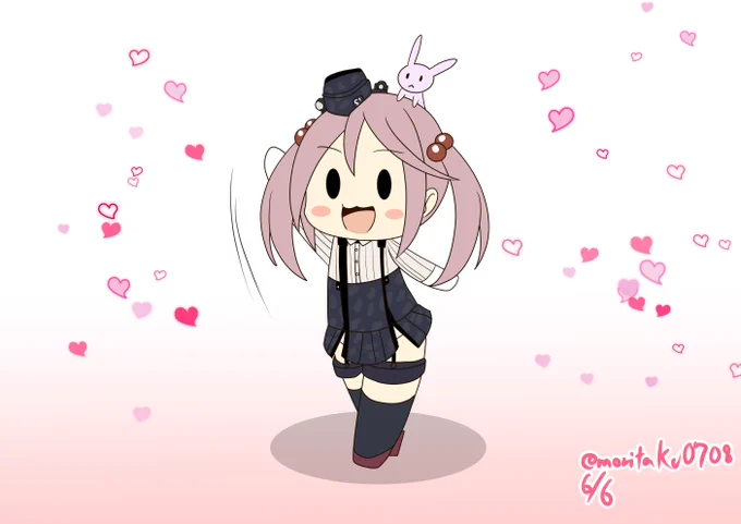 漣(SDVer) 漣「ご主人様、この漣の格好はどうよ!」 提督「おお～、良いじゃないか(`・ω・')b」 #艦これ版深夜の真剣お絵描き60分一本勝負 #艦これ版真剣お絵描き60分一本勝負_20230606 #漣進水日 #漣進水日2023 #漣生誕祭2023