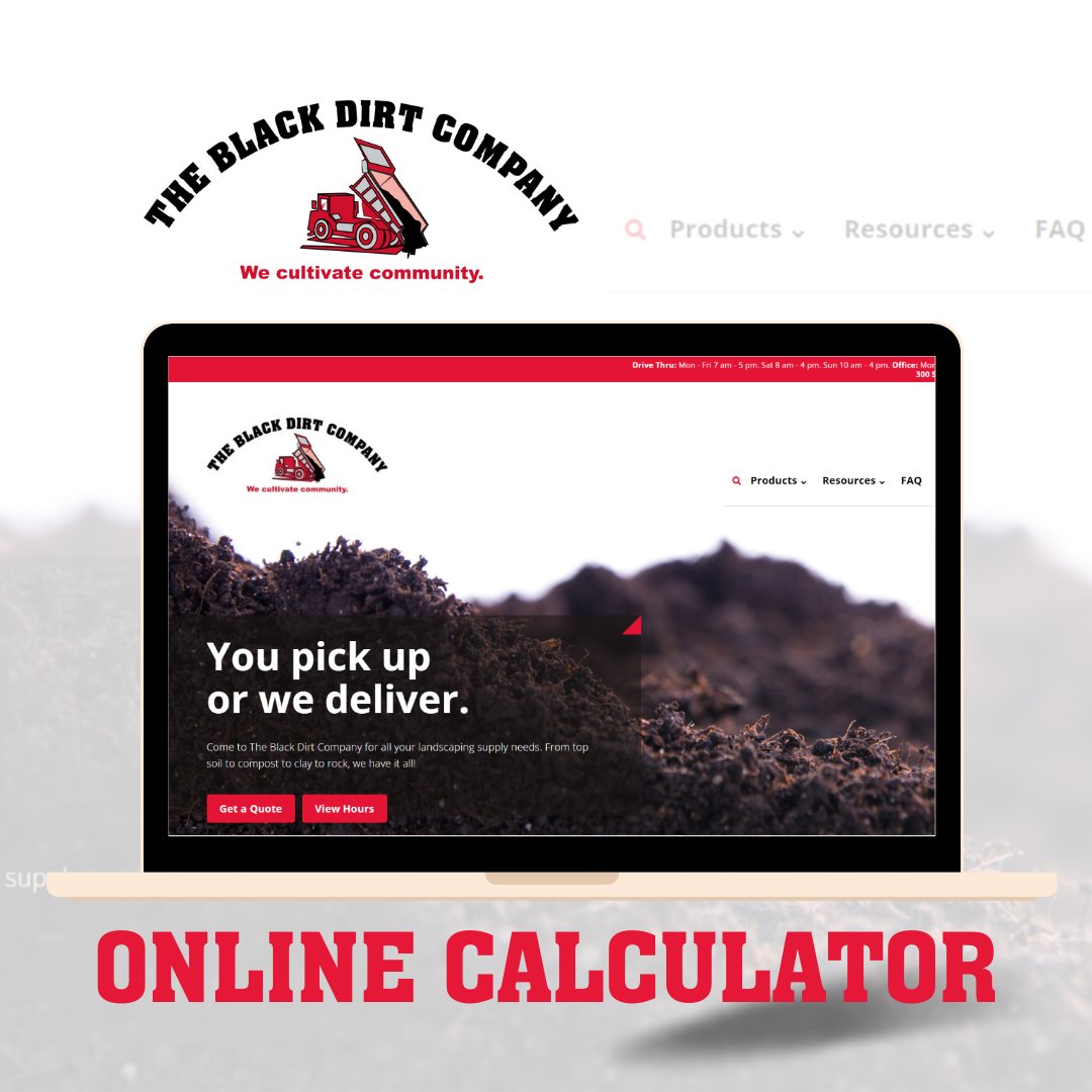 blackdirtco's tweet image. Did you know that we have a online calculator for an easy way to determine how much soil, mulch, and other materials you&apos;ll need?

#TheBlackDirtCompany #onlinecalculator #spring #gardening #landscaping