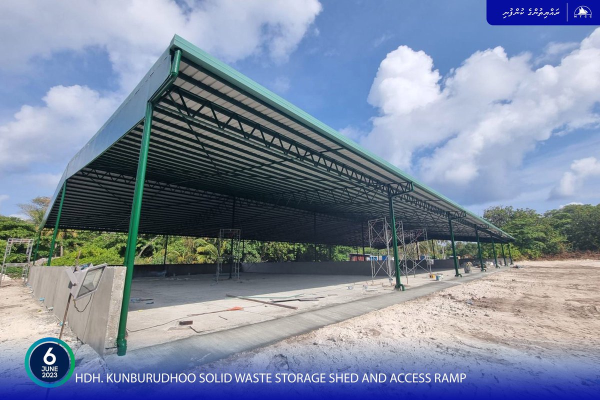adamazim's tweet image. ހދ. ކުނބުރުދޫ ގައި ޤާއިމުކުރާ ކުނި ޖަމާކުރާ ޝެޑް އަދި އެކްސަސް ރޭމްޕް ހެދުމުގެ މަޝްރޫޢުގެ މަސައްކަތް ނިމިއްޖެ.
#MTCCProjects @MTCCPlc @governmentmv @ibusolih #RayyithungeKunfuni