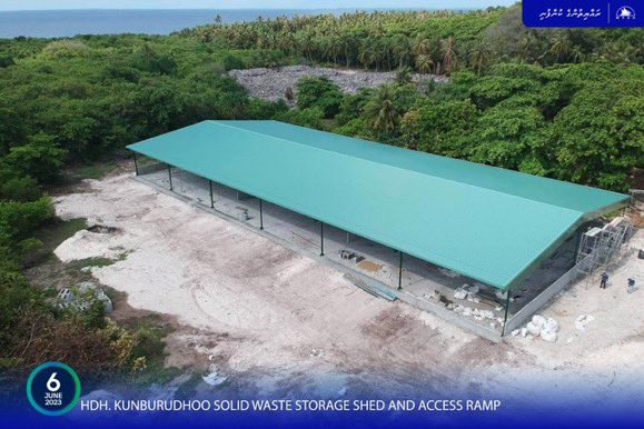 adamazim's tweet image. ހދ. ކުނބުރުދޫ ގައި ޤާއިމުކުރާ ކުނި ޖަމާކުރާ ޝެޑް އަދި އެކްސަސް ރޭމްޕް ހެދުމުގެ މަޝްރޫޢުގެ މަސައްކަތް ނިމިއްޖެ.
#MTCCProjects @MTCCPlc @governmentmv @ibusolih #RayyithungeKunfuni