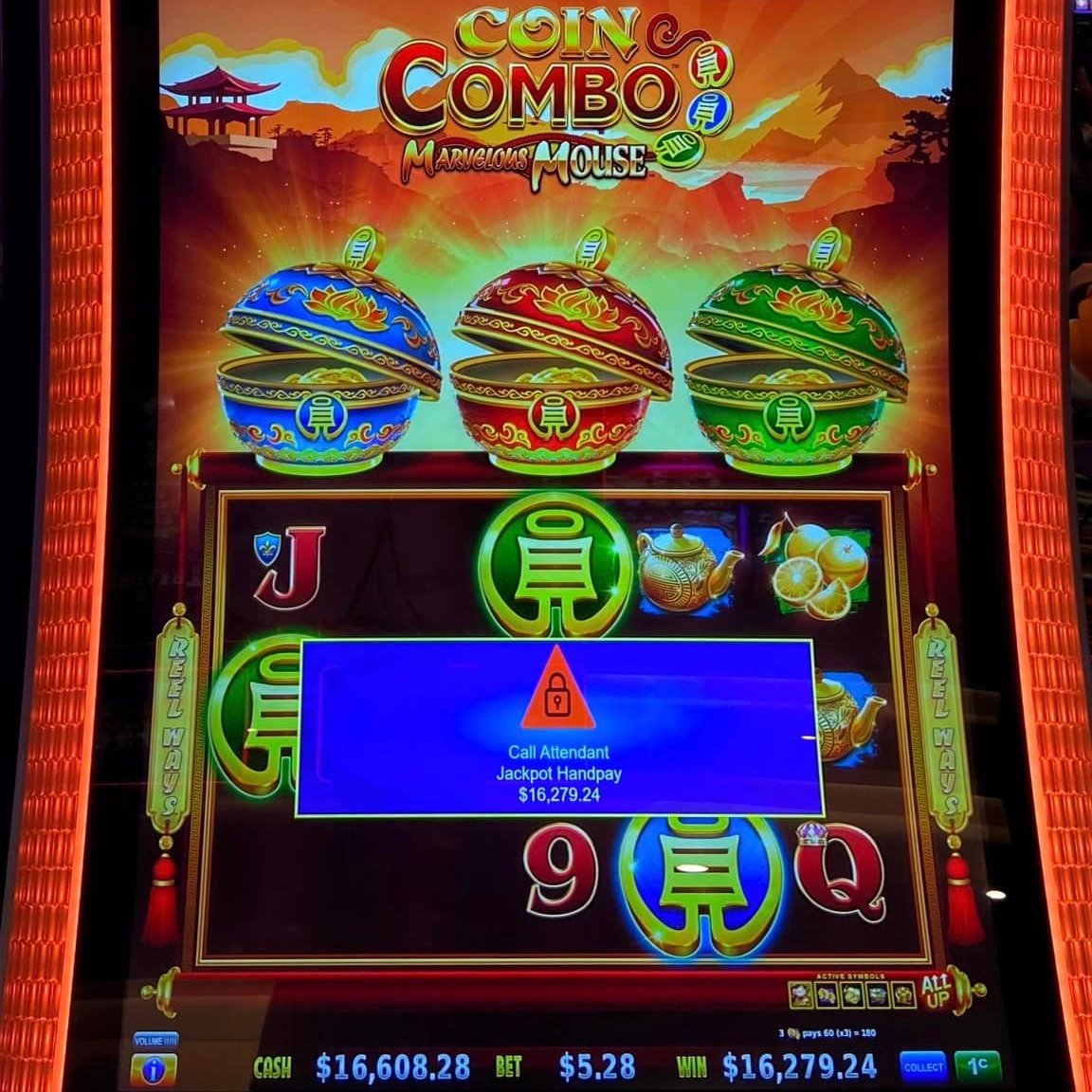 #16K JACKPOT!

A #Jakes58 #Platinum Member from #FloralPark #BET $5.28 & #WON a $16,279.24 #JACKPOT on a 1¢ #CoinCombo #MarvelousMouse #SlotMachine!

Jake’s 58 #Casino:
jakes58.com/the-club/
tiktok.com/t/ZTRowebQF/
linktr.ee/jakes58

#longisland #newyork #islandia #islip