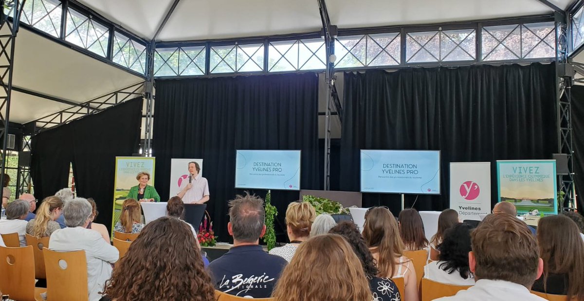 Échanges et table ronde avec les acteurs du #tourisme des #Yvelines organisés par le département. Ensemble faisons des Yvelines une destination nature culture et agriculture  (durable évidemment)!