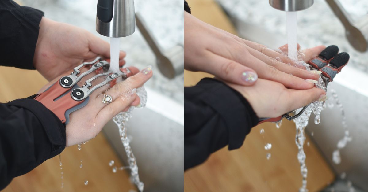 NPDevices's tweet image. NakedProsthetics devices are very easy to clean. Wash with soap and water just as you wash your hands. A toothbrush can be used to remove excessive dirt after heavy use! #Waterproof #NakedProsthetics #ItsAllAboutFunction