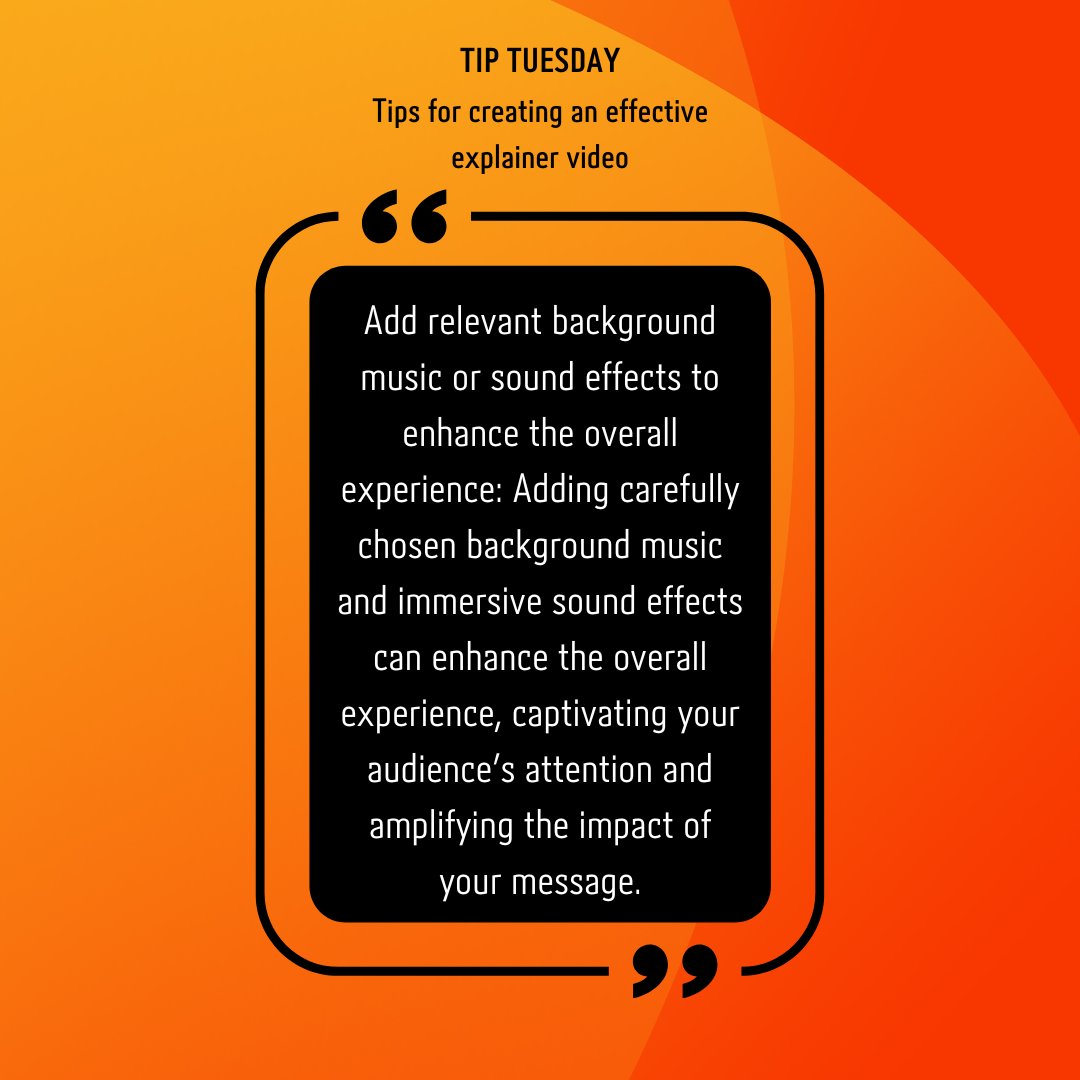 On today's #tiptuesday
Turn up the audio and let your content come alive! 🔊🎬

#ExplainerVideos #SoundEnhancement #VisualLearning #SimplifiedExplanations #EngagingContent #animatedvideo #whiteboardanimation #animation #MotionGraphics #infographics #2DAnimation #3DAnimation