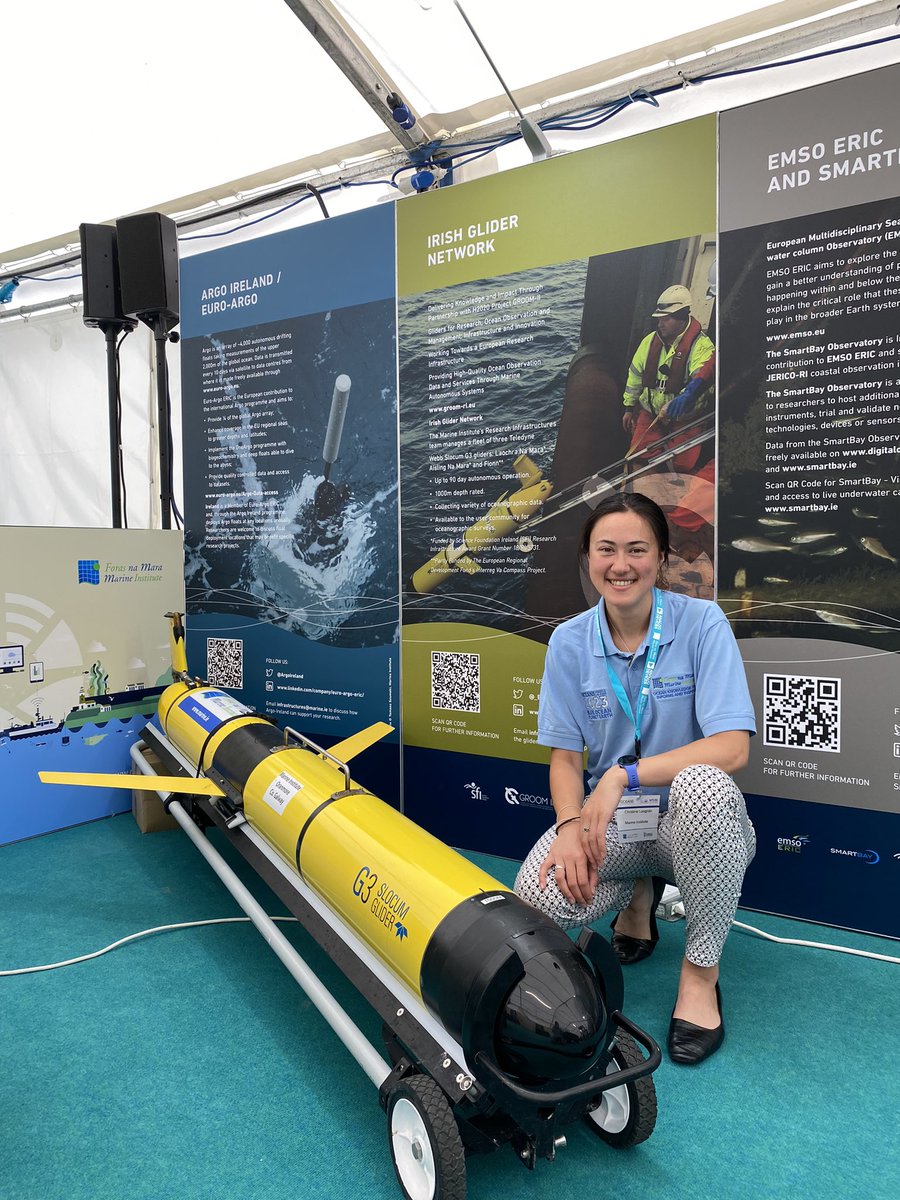 Great day today at the @OCEANS_Conf in Limerick at the @MarineInst @Eir_OOS @RVMarineInst stand displaying our research infrastructures and EU projects. Really nice to see other companies and institutes represented here today and learn more about their #oceantech for #oceanobs