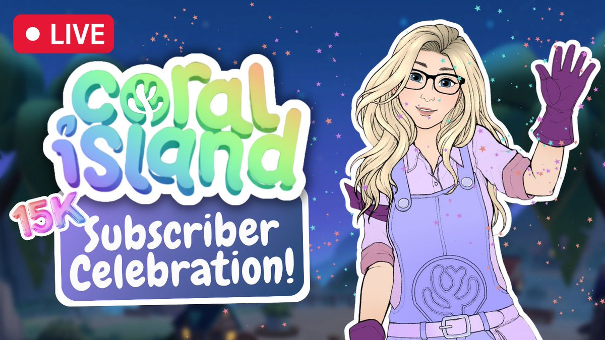 SarahSunstone's tweet photo. Today we are celebrating our amazing community milestone of 15,000 subscribers on the channel!! 🎉 It's all rainbow everything on Coral Island 🌈- and of course, I have some special treats to share!!🥰Starting at 2:00pm PST! #coralisland ✨

WATCH: https://t.co/XPPoH4jtu8 https://t.co/kt40EaQD1g