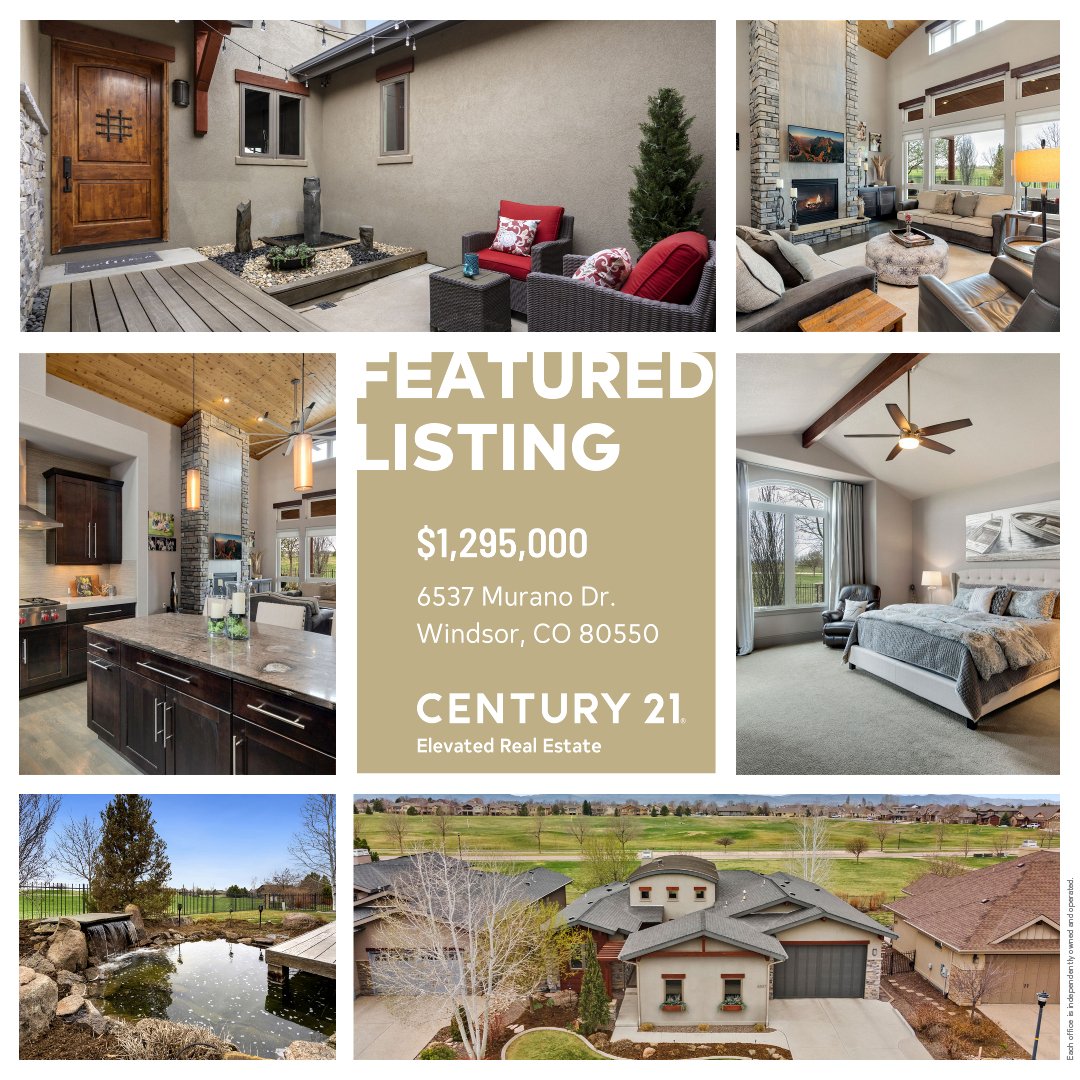 #FeaturedListing
5 Beds | 3 Baths | 4,711 SqFt | 3 Car Garage
6537muranodr.c21.com
Highland Meadows Sub, Ranch Style Home
Call us to set up a showing with Jason Humpal today! 970.224.1800

#C21ElevatedFoco #RealEstate #JustListed #ForSale #WindsorRealEstate