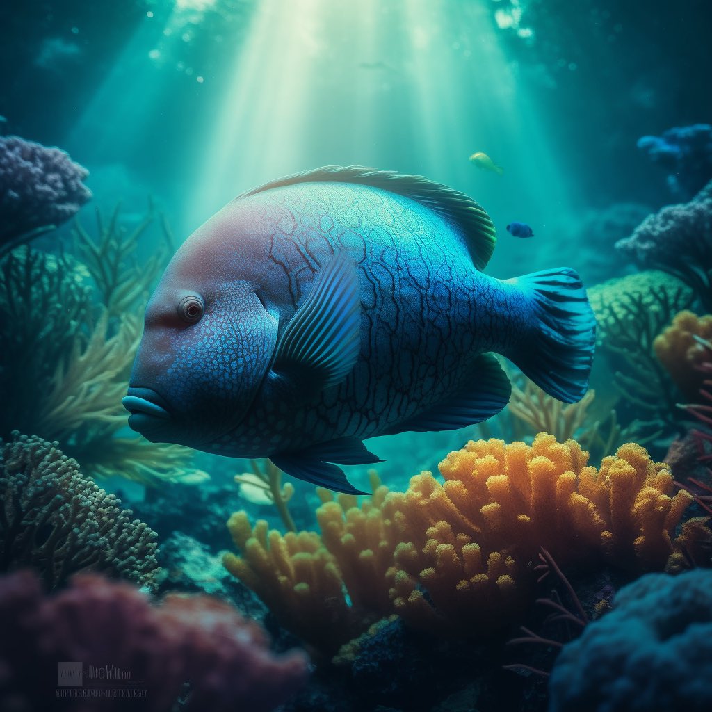 QuantumSolutio's tweet photo. 🌊🐠 Dive into the mesmerizing world of the Red Sea, where #AI-generated art meets the vibrant underwater kingdom! Behold the majestic #EmperorAngelfish, the kaleidoscopic #Parrotfish, the mighty #Napoleon, and the shimmering #GoldenTrevally. #RedSeaFishArt #Ai https://t.co/nVxME4oxgi
