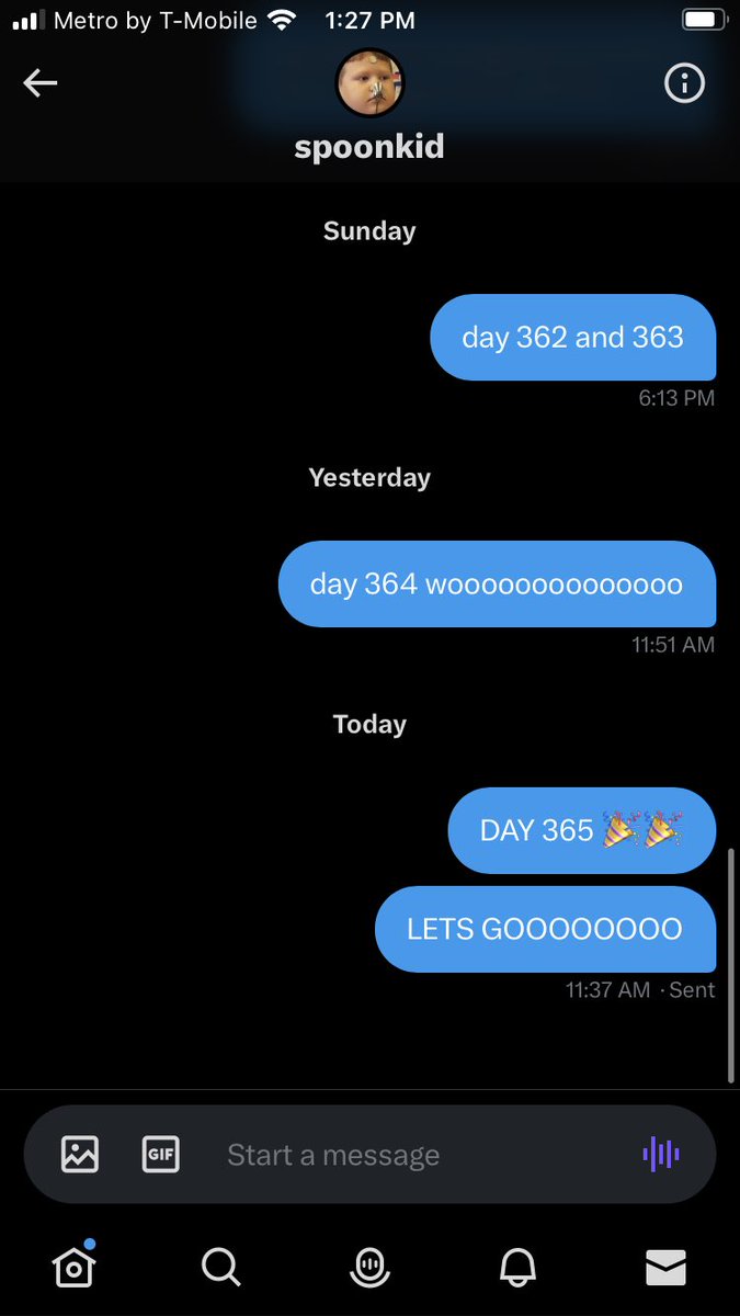 messaging spoonkid on the daily tweet media