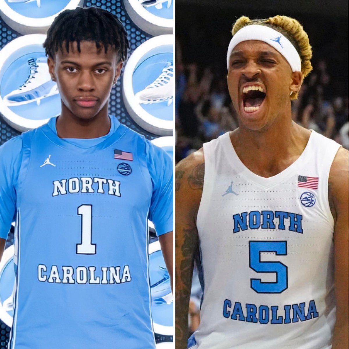 CBBcontent's tweet photo. Armando Bacot just sent this tweet out: “Running from the grind.”

4-star UNC commit Simeon Wilcher just asked out of his letter of intent. 

Mondo taking shots. 😳 https://t.co/dcxq2qLH7R