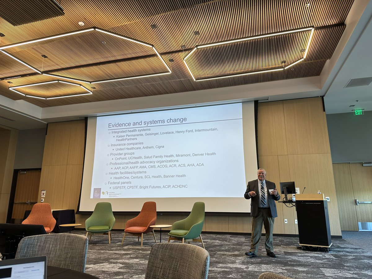 Dr. Ned Calonge sharing strategies for evidence to impact policy and systems. #coprh23 #coprh2023 #accords
