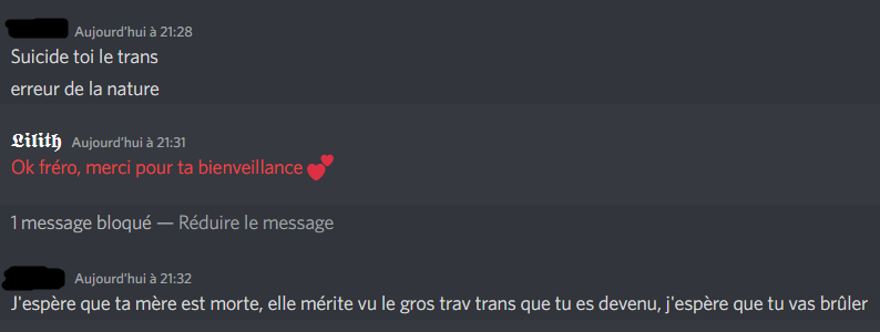 LShunpo's tweet photo. J'en parle pas souvent mais c'est le genre de dm que je reçois de temps en temps. C'est fine, je vais bien, c'est pour vous montrer ce à quoi je suis confrontée par ma simple existence 🥴 https://t.co/t5H4ookETG
