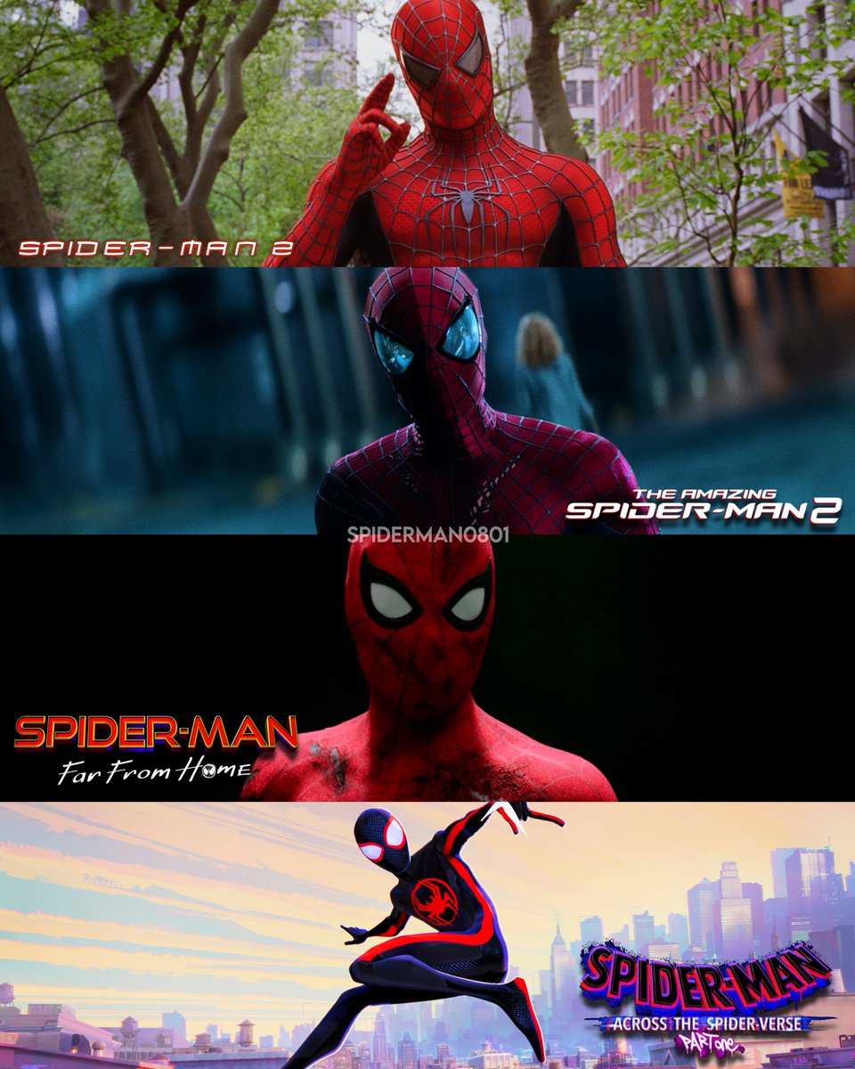 How would you rank the Spider-Man sequels? 🕷️🕷️ 

#SpiderMan2 
#TheAmazingSpiderMan2 
#SpiderManFarFromHome 
#SpiderManAcrossTheSpiderVerse