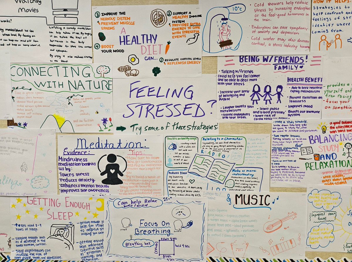 Feeling stressed?  Check out our board for strategies to try to bring stress down, and learn healthy stress management techniques.  Mental health and wellness in @VSB39