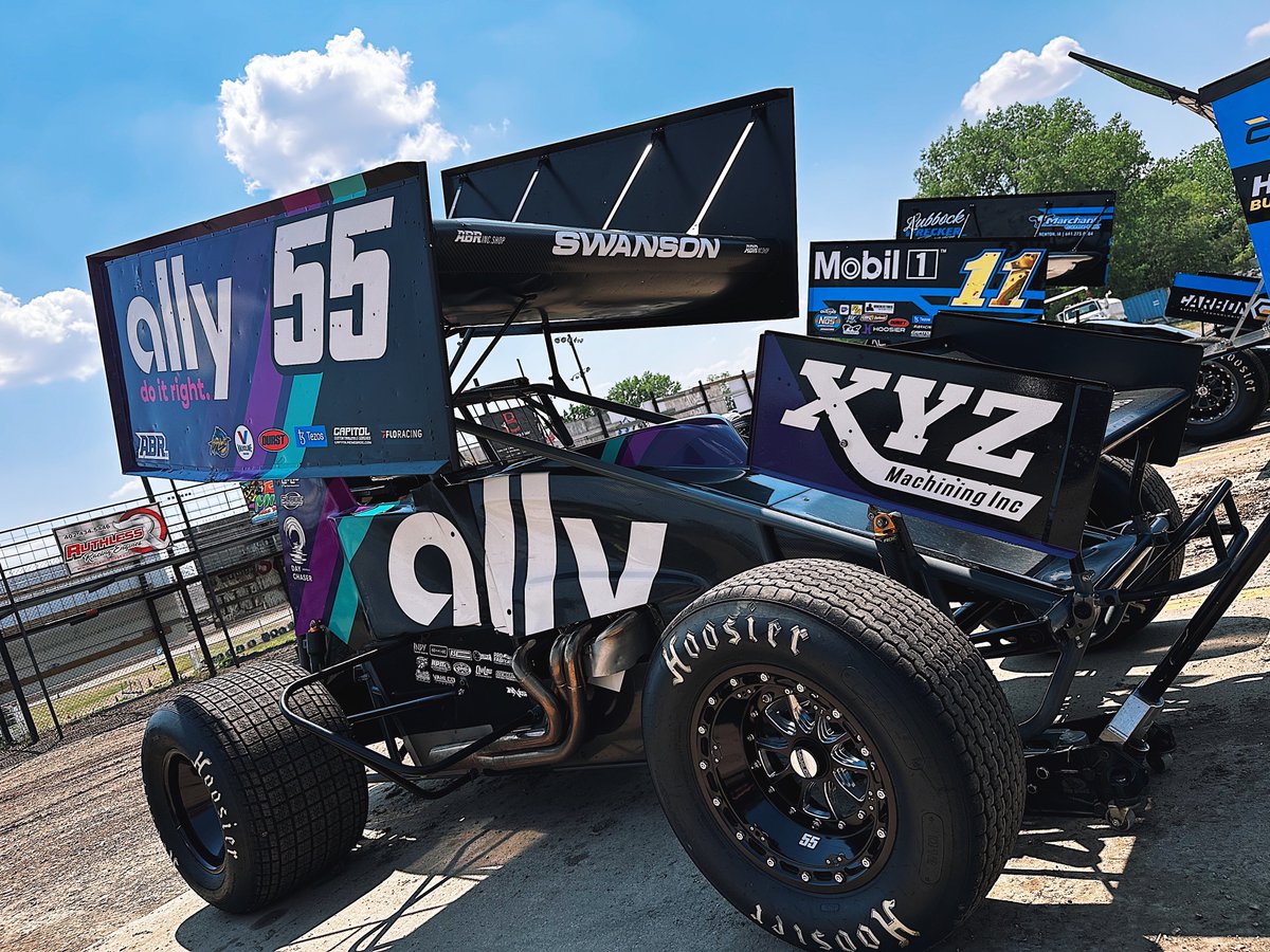 .@Alex_Bowman announced that @JakeSwanson17 will fill-in aboard the @AllyRacing #55 for the remainder of the High Limit Sprint Car season. Swanson just won w/ @USACNation at Knoxville and now makes his @EagleRaceway debut tonight! 📺 FloRacing.com/HighLimit (6:30 CT)