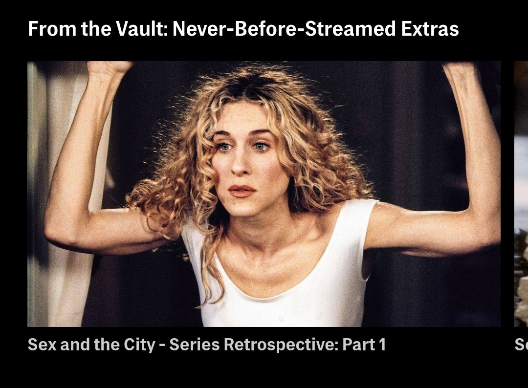 OH MY GOD THERE ARE SATC EXTRAS FOR #SATC25