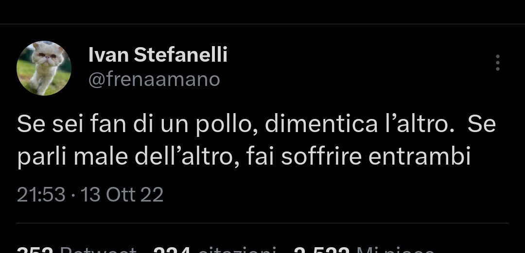 cristo santo ma non vi entrano in testa queste parole di Ivan? 
lo capite che fate male ad entrambi se parlate male dell'altro?