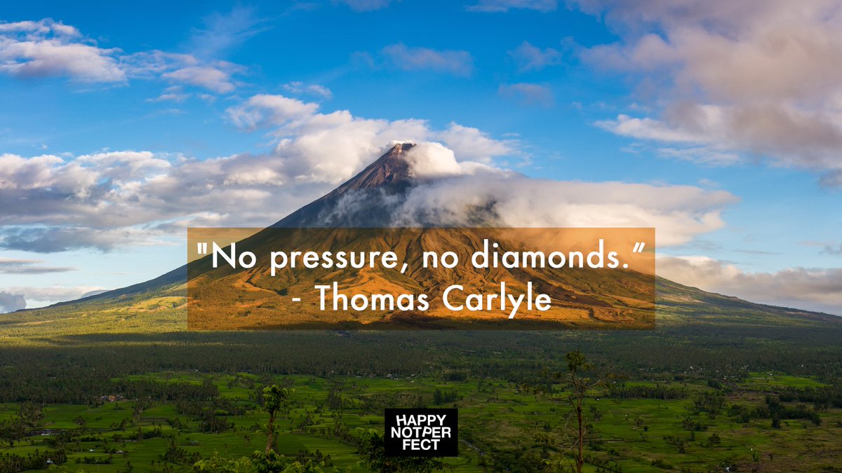 "No pressure, no diamonds.” — Thomas Carlyle 💎

#happynotperfect