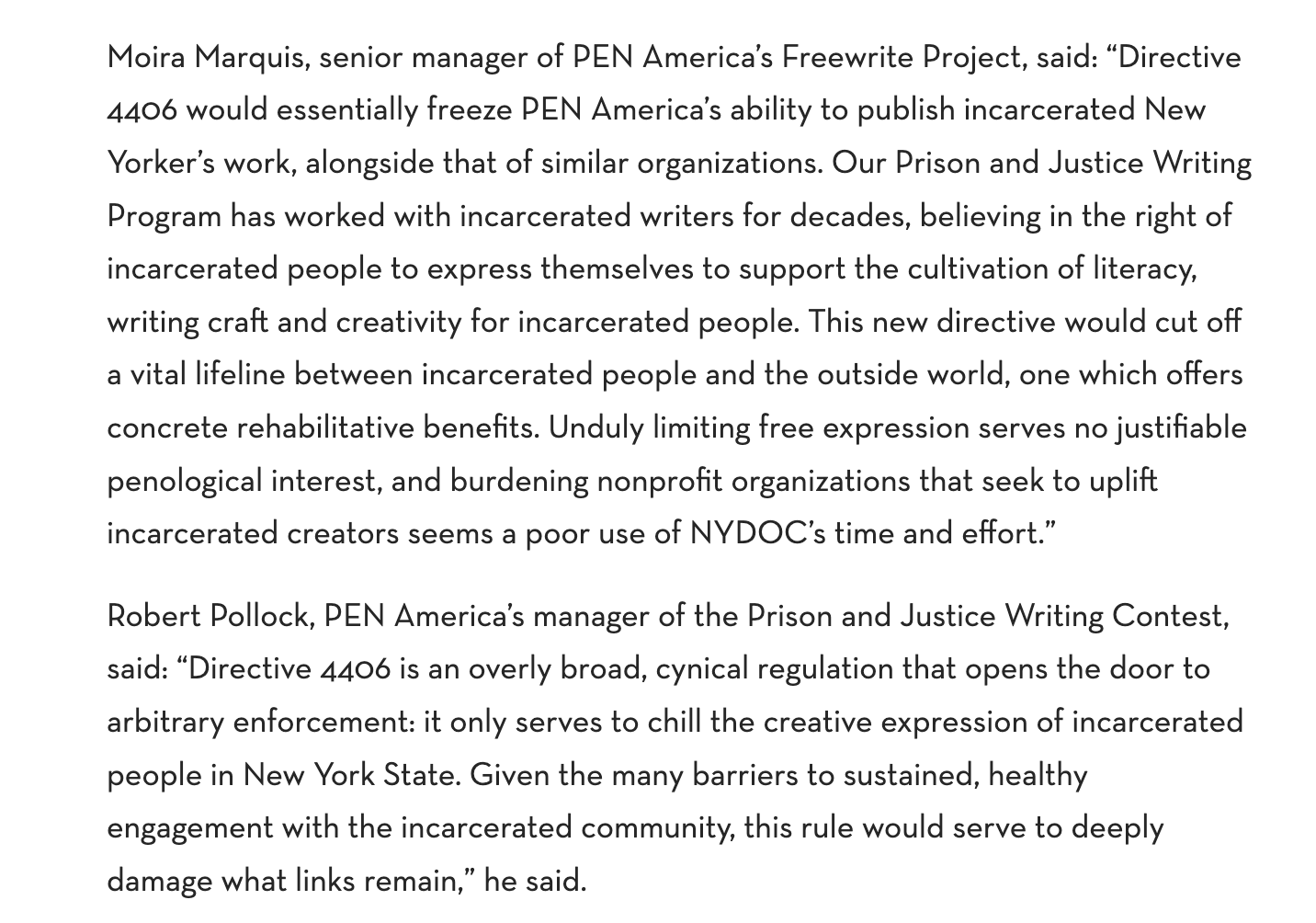 PEN America on X: &ldquo;A proposed directive from the NY Dept of 
