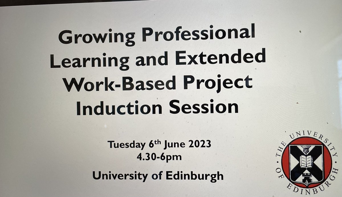 Fantastic to welcome our new cohorts of Growing Professional Learning and Extended Work-Based Project students tonight! 

Lots of great learning ahead!