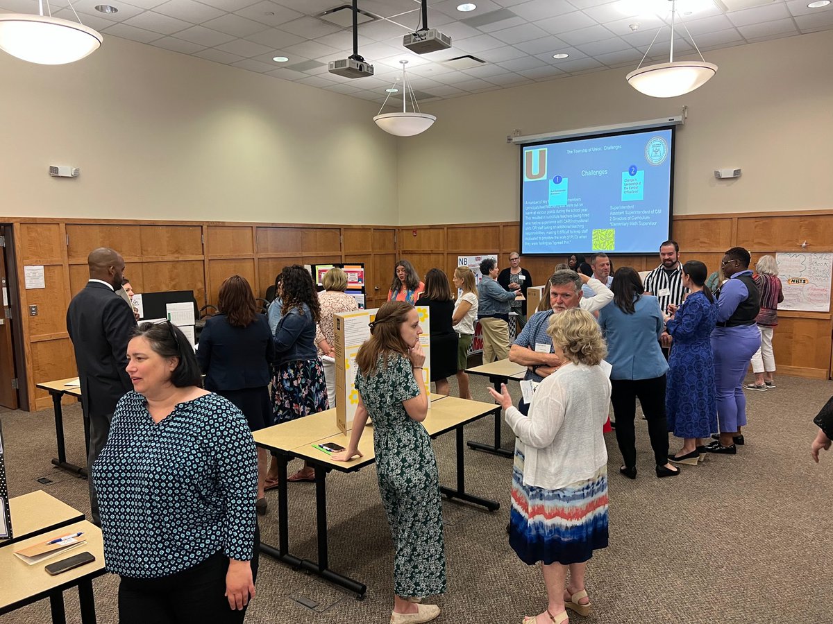 ConnectedWorkf1's tweet image. This month, 7 NJ districts wrapped up the 4-yr Connected Action Roadmap grant, showcasing the project's impact. In 2019, 26% of staff prioritized student learning in PLCs; by 2023, that number reached 100%. 

cc: @ChelseaColllins @jcps_district @NJPSA 

#edtalk