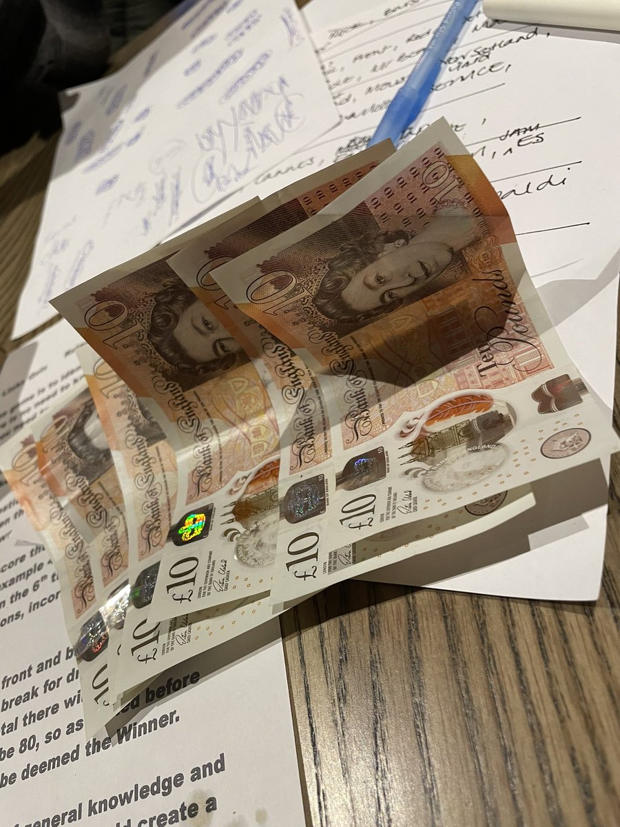 Back to winning ways at the pub quiz!