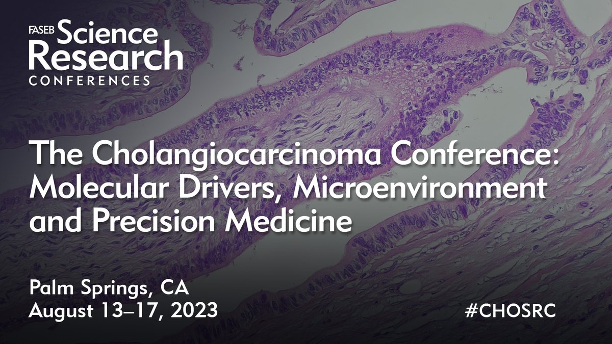 FASEBorg's tweet photo. Abstracts are due this Sunday for this important conference. Share your bile duct cancer research and collaborate with your peers! #CHOSRC @MarioStrazzabos @SumeraIlyasMD
Register and submit: https://t.co/J2UxSevipZ https://t.co/jAiKXcu4dp