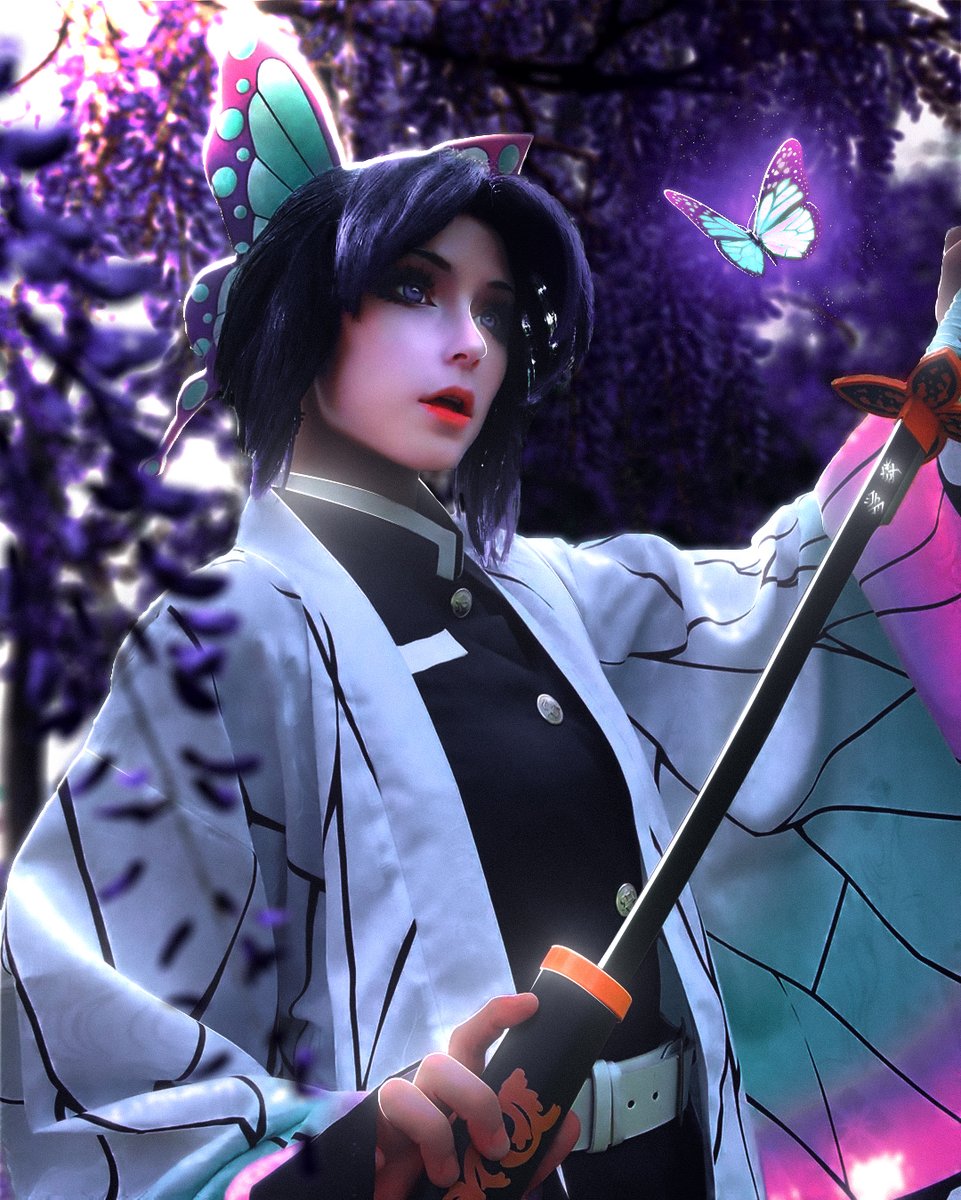 ArcaniumEdits's tweet photo. BEFORE / AFTER 🦋
#DemonSlayer #ShinobuCosplay https://t.co/LDI0INjAvB