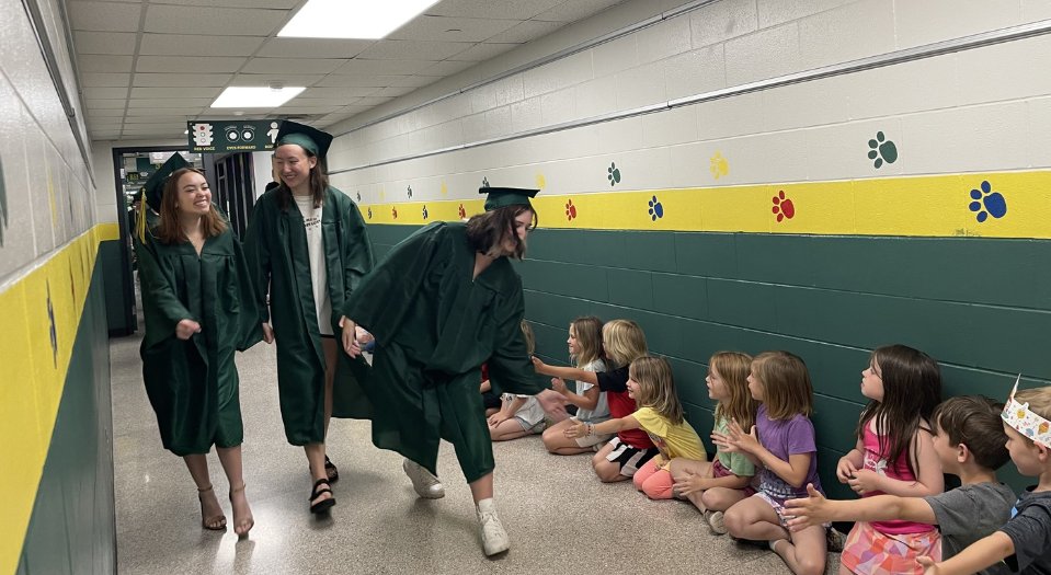 CLSupt2144's tweet photo. 256 Wildcats walked across the Commencement Stage and received their diplomas on a gorgeous Monday evening.  Earlier in the day they celebrated this occasion with our students at the Primary School!  

#WeAreCL https://t.co/2YsWupGMAs