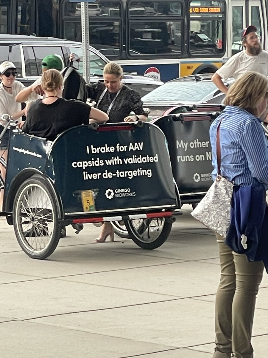 MikeHuckman's tweet image. Clever pedaling of science by @Ginkgo at #BIO2023. #StandUpForScience