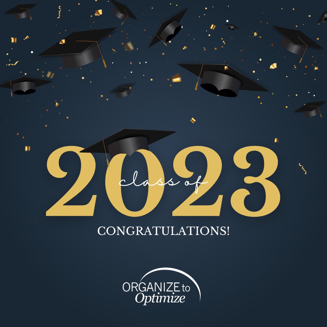 To all the new graduates, may your future be filled with success and happiness! 
.
.
.
.
#OrganizetoOptimize #HomeOrganizing #SueIve #HomeOrganization #OfficeOrganization