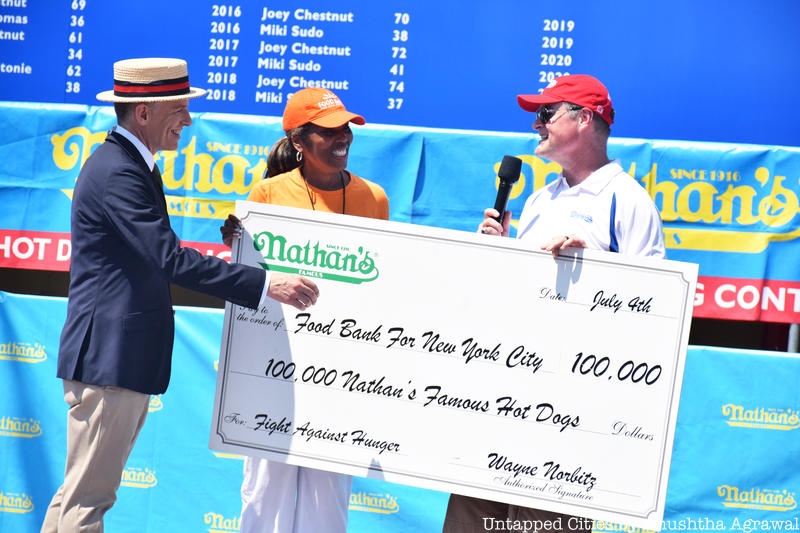 Overheard at MLE HQ: 

On July 4th, Nathan's Famous plans to donate 100,000 hot dogs to Food Bank NYC. Heartening to see this annual tradition continue. Formal announcement expected later this month.