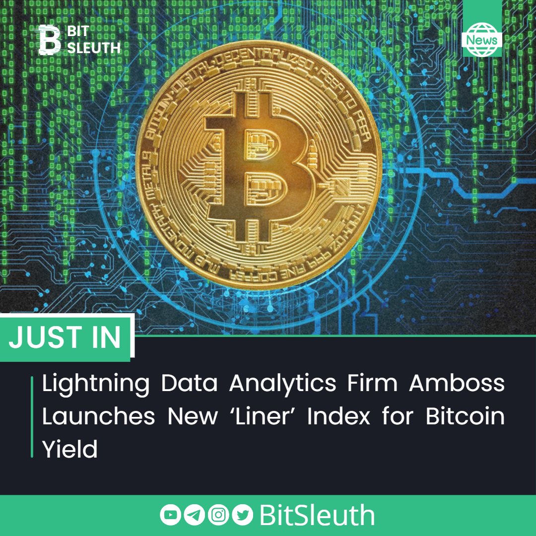 Bit_Sleuth's tweet image. 🚀 Amboss launches new Liner index to provide insights into yield opportunities on the Lightning Network. Complements Magma, the Lightning liquidity marketplace launched by Amboss last year. #Amboss #Liner #BitcoinYield #LightningNetwork #Magma