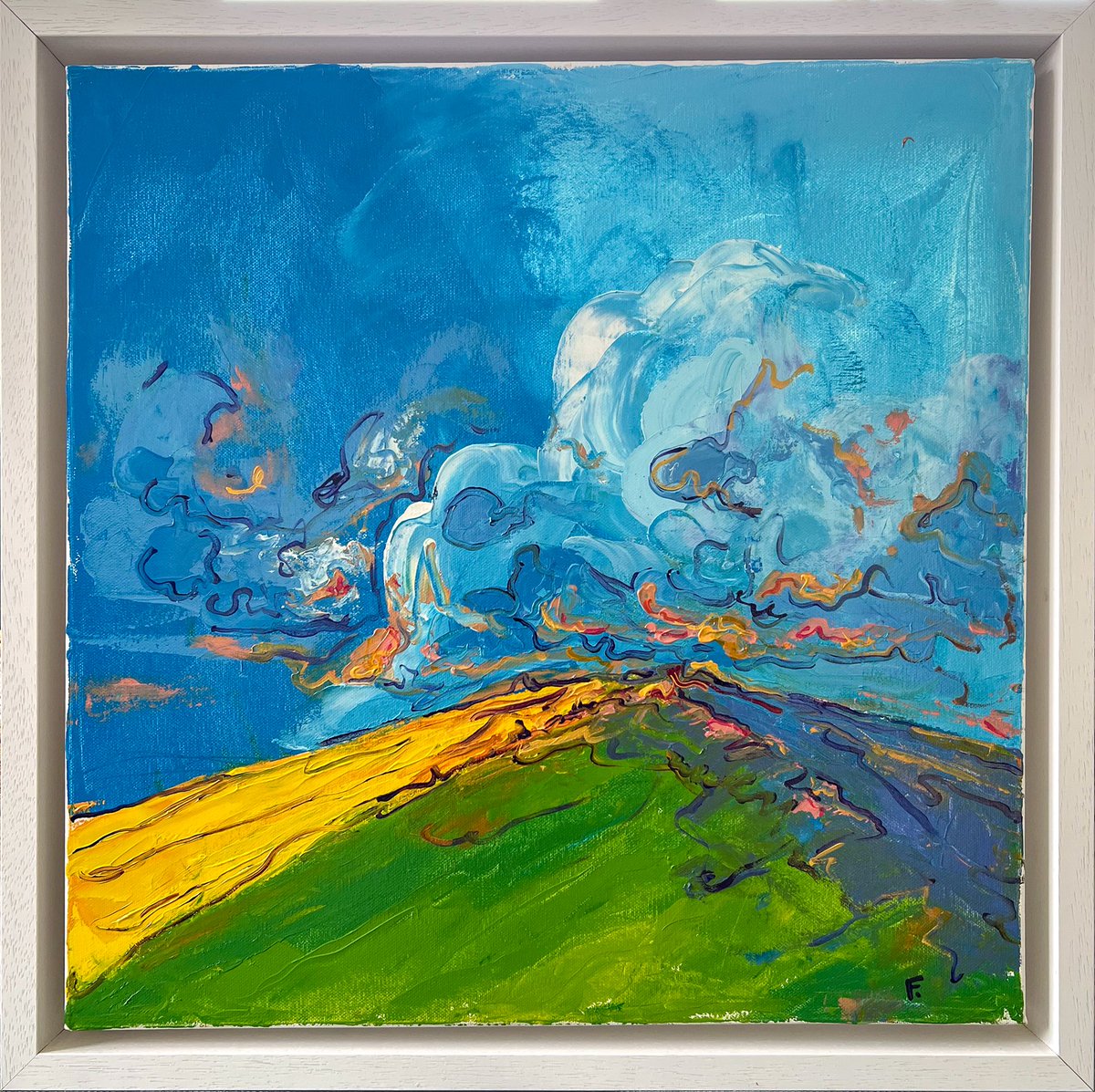 frank_creative's tweet photo. A finished piece I will be taking to the Langford Arts Festival titled 'Pinnacle'. Acrylic and oil on canvas, 50 x 50 cm (slightly larger with the frame).

#oilpainting #oiloncanvas #art #artist #artbuyer #artcollector #artfestival #festival #oilpainter #localartist #malvernhills https://t.co/OYz3EPKiEc