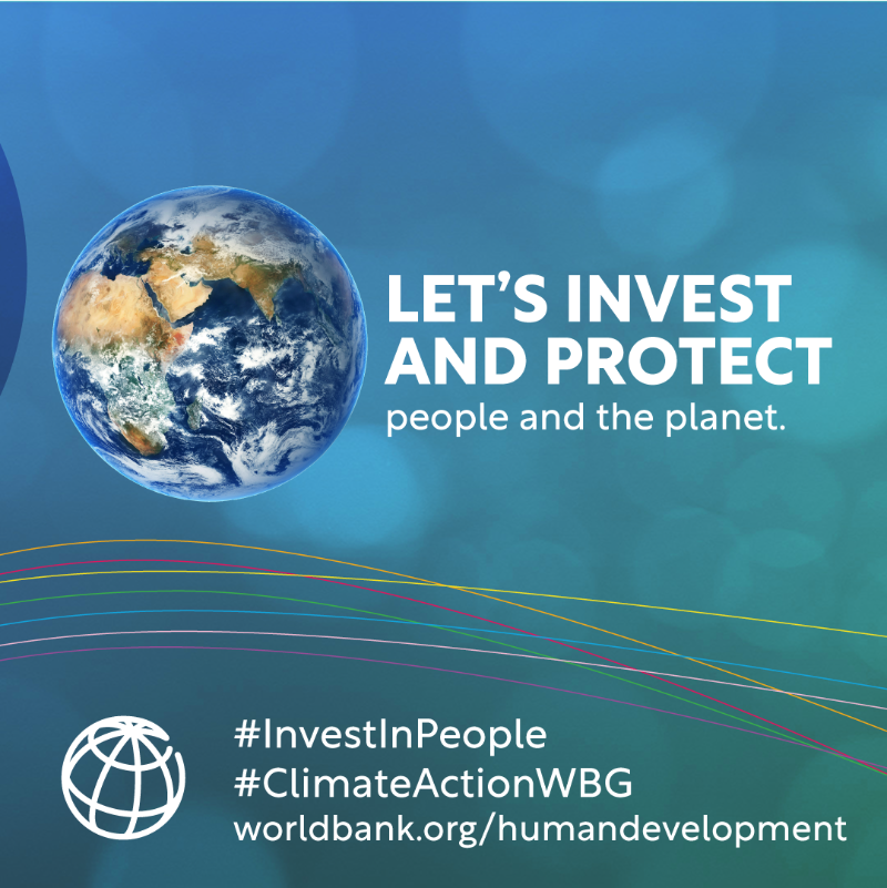 WBG_Health's tweet photo. People are at the heart of the @WorldBank's climate agenda.

Join us in supporting #ClimateResilience and adaptation for people around the world. 

#ClimateActionWBG #InvestInPeople