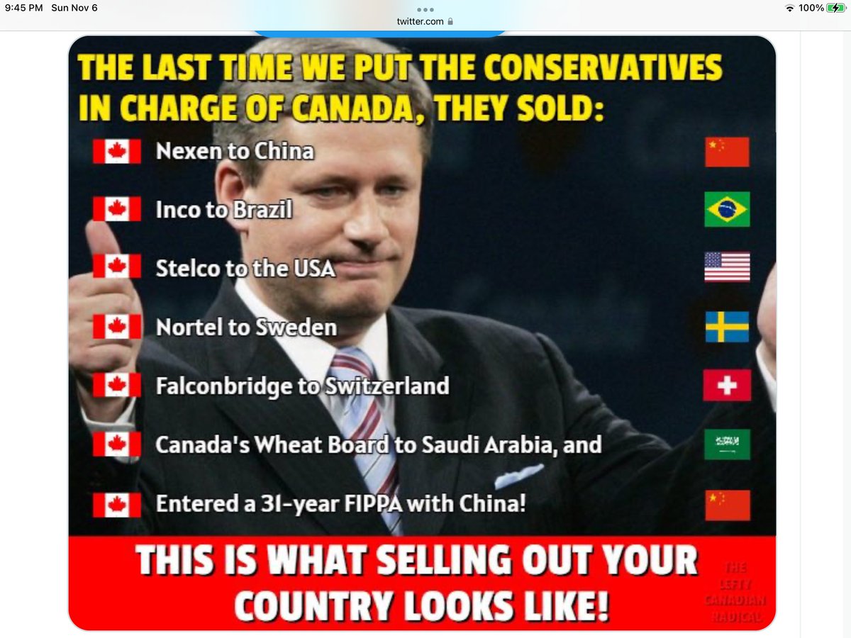 QuinnJKChase's tweet image. Who sold their asses to China?  
The interference started under Harper. There’s a reason the Cons don’t want to go back in time. Wake up. 
#FIPPA #IDU