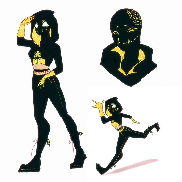 And that doe happens to be the one and only…Spider-Woman 

A super hero of many outfits