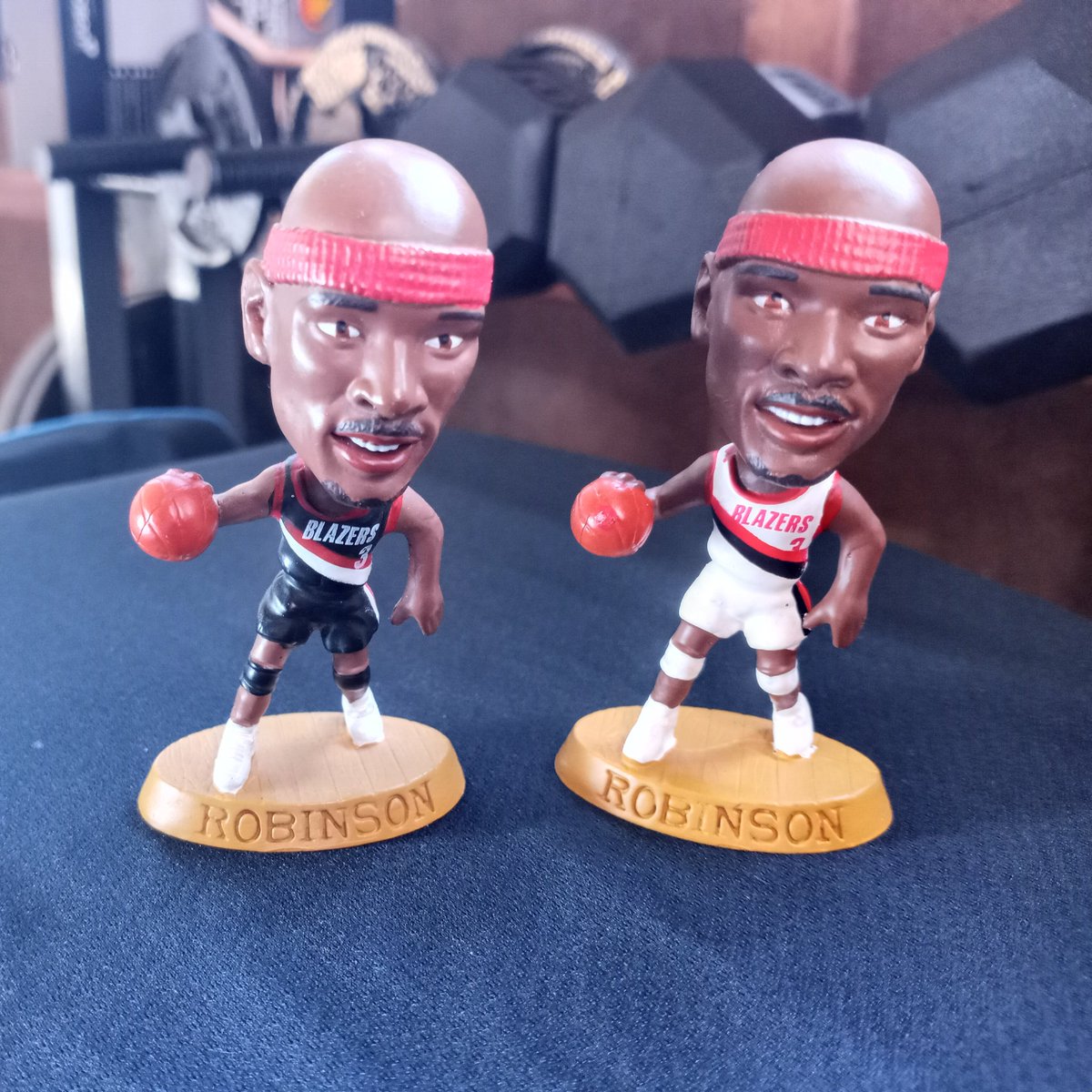 These Uncle Cliffy figurines are from the 1997 'Headliners' set. Does anyone know who the other Blazer was from the set? Hint: he is not Myvydas, he is not Yourvydas, he is...?