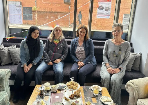 Today we thanked our Grandmentors in Wolverhampton with a lovely spot of afternoon tea! 👏 Thanks to Lynne, Kathryn and Deb for all their time and effort whilst mentoring their young people. Experiences were shared and ideas were put forward. #VolunteersWeek2023