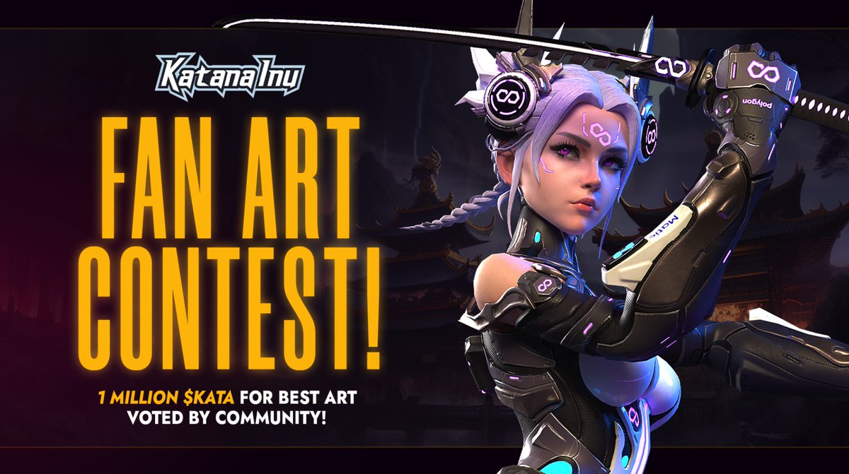 Call to Arts!

Join the #KataFam and participate in fan art #contest!🎉 

Show off your creativity by making an original #artwork inspired by the world of Katana Inu 💖

Total Prize Pool :  1 MILLION $KATA 🤯 for best #Artists !

Read below for more information 👇 

RULES
1️⃣