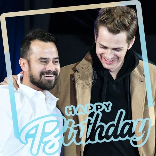 Happy birthday to joyous ! Hayden Christensen and Daniel Logan at Tokyo Comic Con, Nov. 2022 