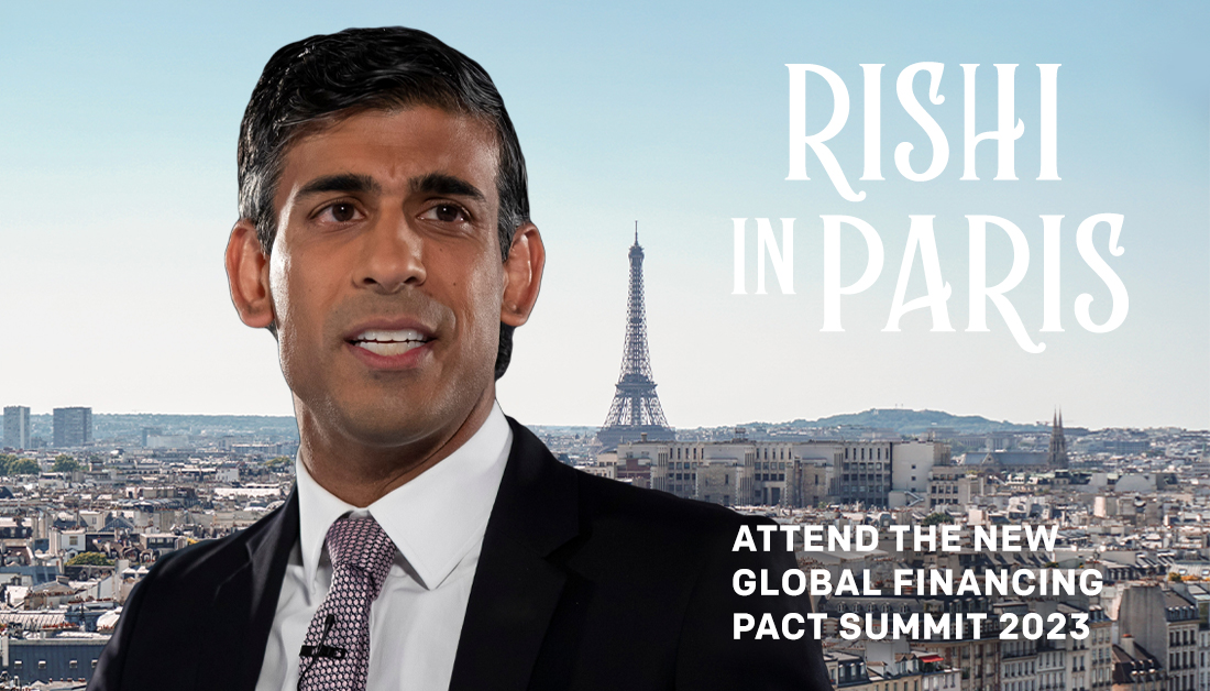 ONEintheUK's tweet image. .@RishiSunak as a finance expert – we need all your expertise to identify how we can finance the 2% of GDP we need for People and Planet.🧍➕🌍

Don’t be a no-show. Head to the #GlobalFinancialPact this June, the world needs #RishiInParis! 🇫🇷

#FreeTheFunds #FundTheFuture