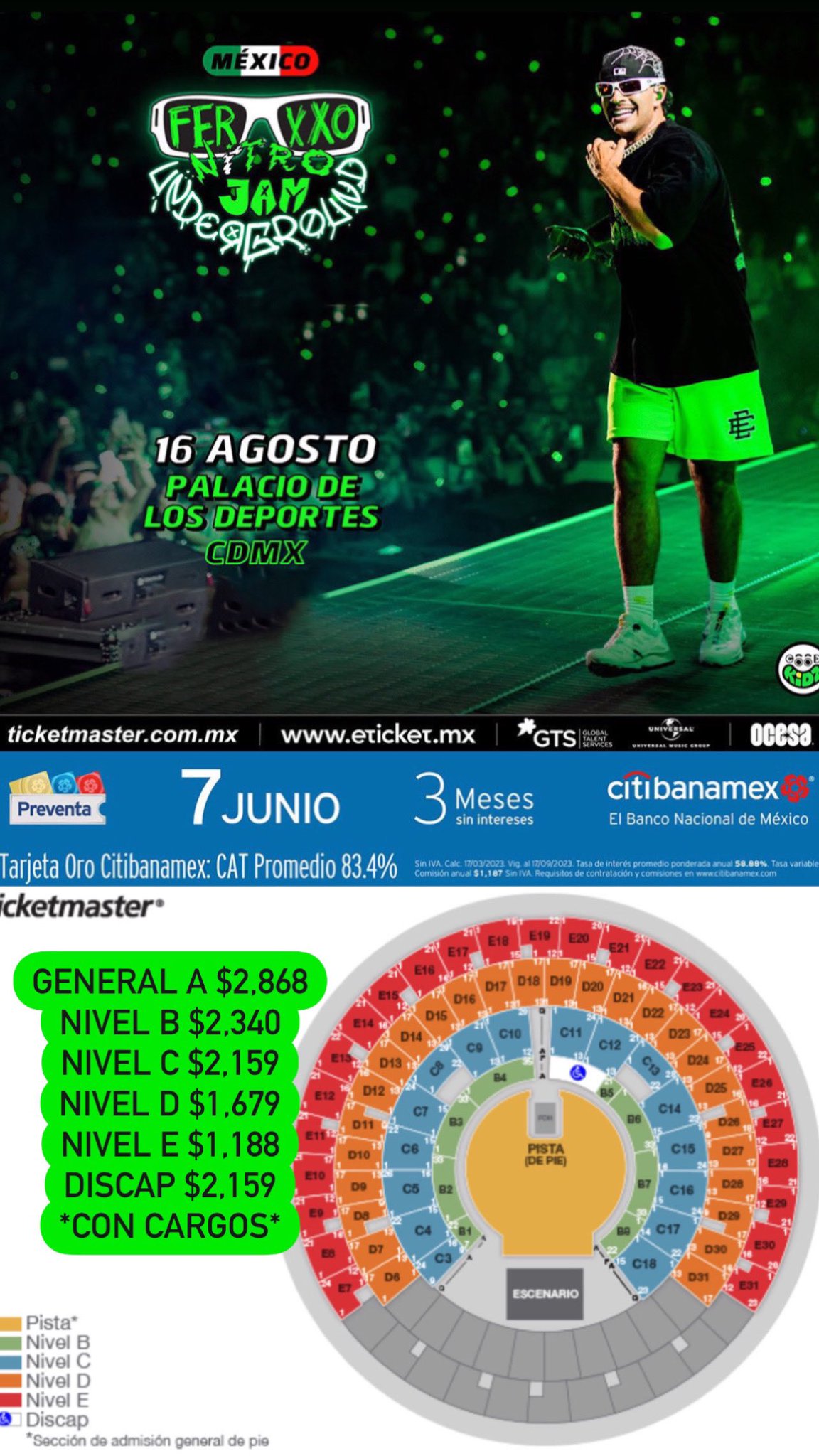 皿 on Twitter: "💳 Pre-Preventa Citibanamex Priority 💳 FEID 💚 FERXXO 💚