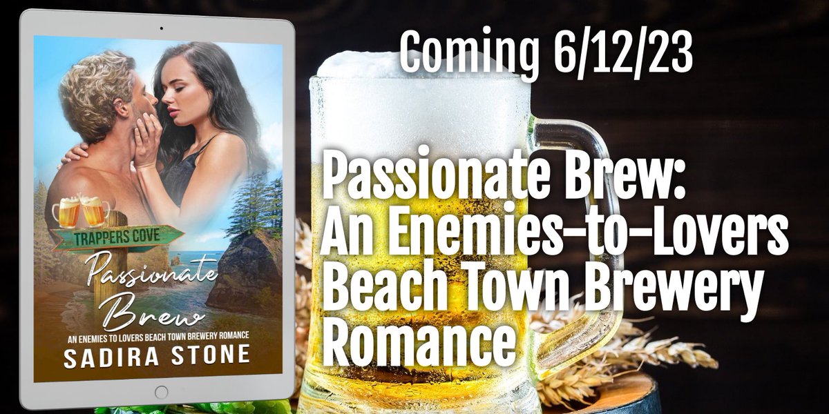 #TeaserTuesday #CoverReveal Aren't they gorgeous! Passionate Brew releases 6/12. If you love a spicy, snarky, workplace romance, you'll love Ryan and Lilo's fangs-bared workplace romance. Pre-order yours! books2read.com/PassionateBrew #RomanceBooks #Brewery #Steamy #AHAgrp