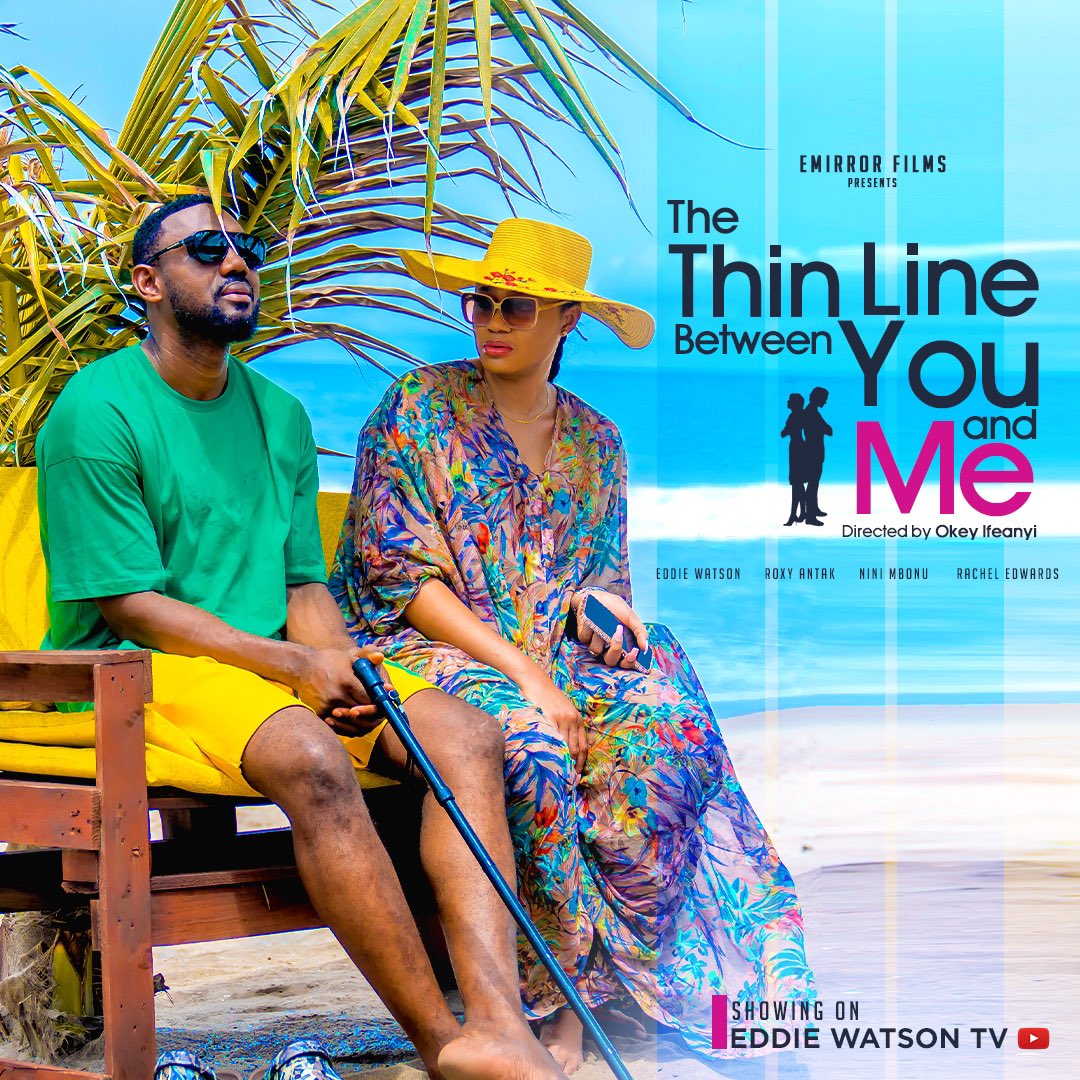 EddieWatsonJr's tweet photo. Hi, fam! A Thin Line Between YOU and ME is showing today at 6pm Nigeria Time (in a few minutes) on YouTube at EDDIE WATSON TV @eddiewatsontv ! 😁 
Truthfully I’m excited and nervous at the same time because I took on a character I have never played in such a way before! 🙈 https://t.co/ysxn3spBRp