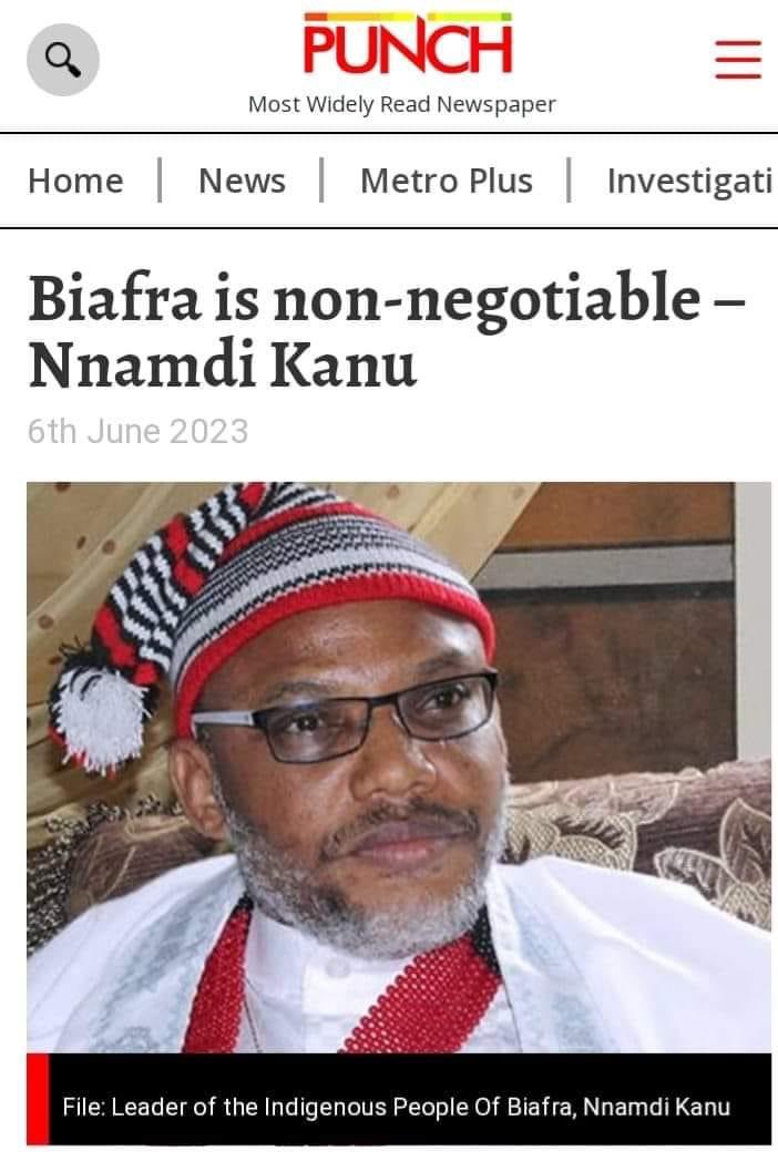 Even in the #Nigerian #DSS detention his  message to #Biafrans and all the enemies of #Biafra is very clear. @real_IpobDOS @mfa_russia @_AfricanUnion @UNWatch @SwissMFA @via_LeahHarding @ChathamHouse @FCDOGovUK @StateDept