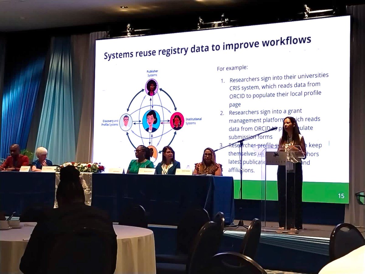 ORCID Organization (@orcid_org) on Twitter photo ORCID's <a href="/AnaPatyCardoso/">Ana Cardoso</a> presents on the power of PIDs at the 52nd <a href="/acuriljam2023/">ACURIL JAMAICA</a>, which has almost 200 registrants! 🇯🇲This is our first time at an in-person conference in the Caribbean. 🥳#ResearchEquity #researchers #GlobalSouth ORCID's <a href="/AnaPatyCardoso/">Ana Cardoso</a> presents on the power of PIDs at the 52nd <a href="/acuriljam2023/">ACURIL JAMAICA</a>, which has almost 200 registrants! 🇯🇲This is our first time at an in-person conference in the Caribbean. 🥳#ResearchEquity #researchers #GlobalSouth